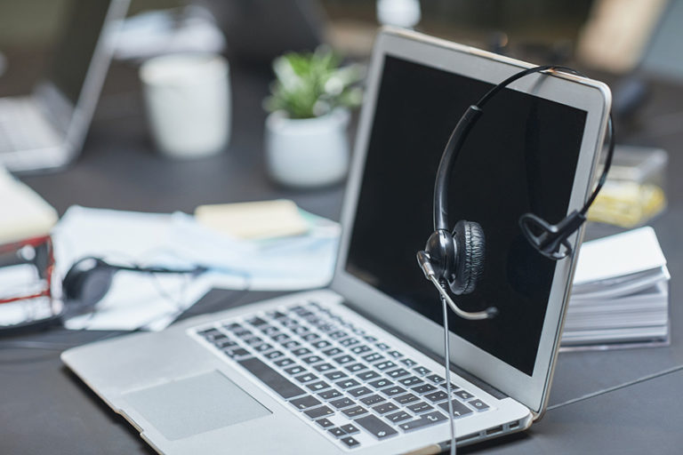 Casque d'ordinateur pour transcription audio